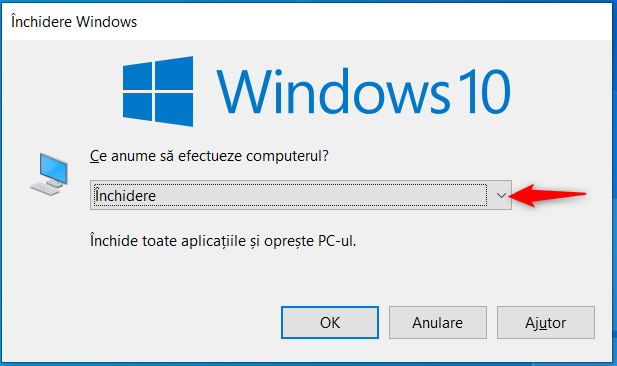 Fereastra ÃŽnchidere Windows