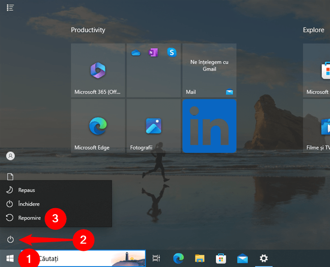 Cum reporneÈ™ti Windows 10 din ecranul Start