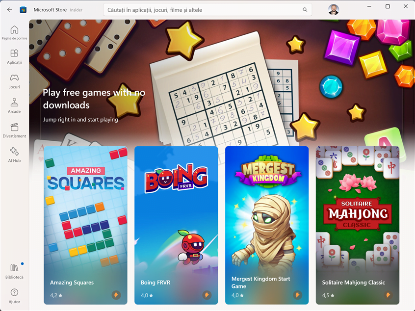 TesteazÄƒ jocurile cu modul Arcade Ã®n Microsoft Store