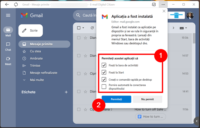 Gmail a fost instalat - acum configureazÄƒ-i setÄƒrile