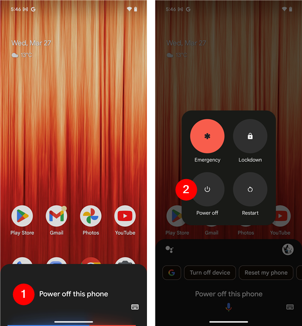 FoloseÈte Google Assistant pentru a opri un telefon cu Android