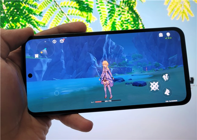 Jucând Genshin Impact pe Samsung Galaxy A35