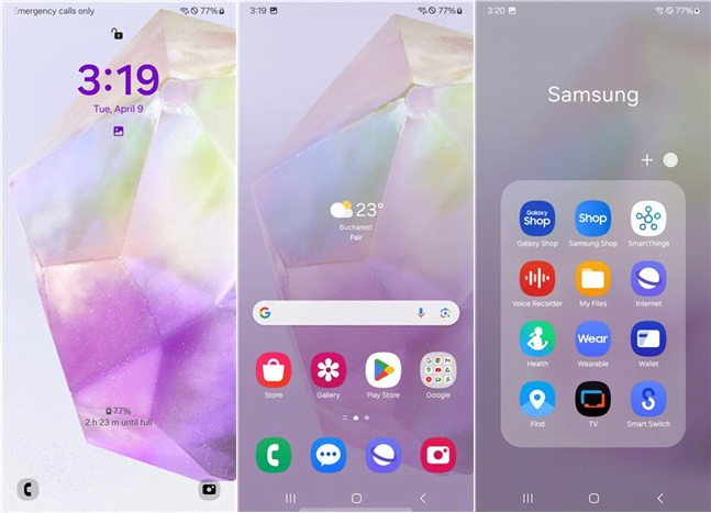 Samsung Galaxy A35 este dotat cu OneUI 6.1 Èi multe aplicaÈii