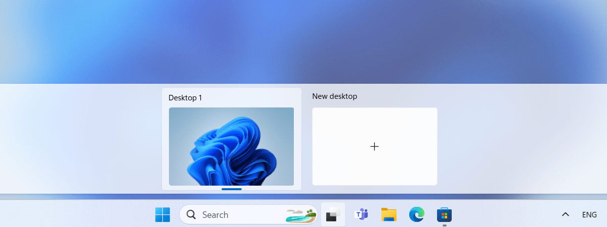 Desktopul în Windows 11