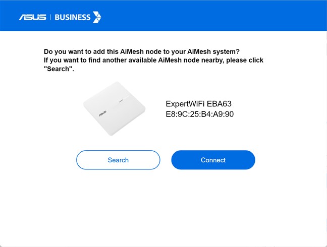 Conectarea lui ASUS ExpertWiFi EBA63 la reÈeaua ta