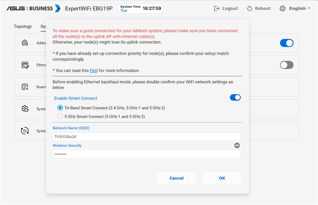 Este necesarÄ configurarea unui backhaul