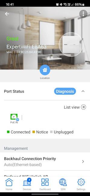 Gestionarea punctului de acces din aplicaÈia ExpertWiFi