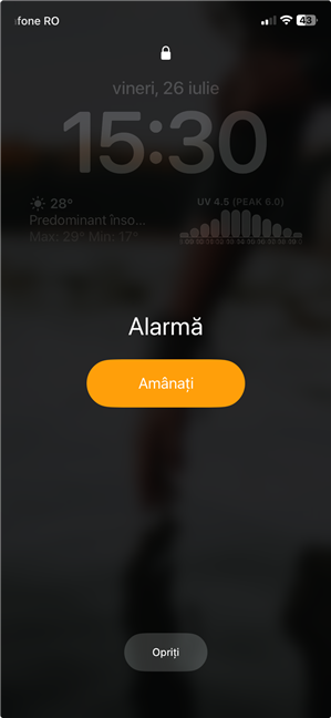 AlarmÄ pe iPhone