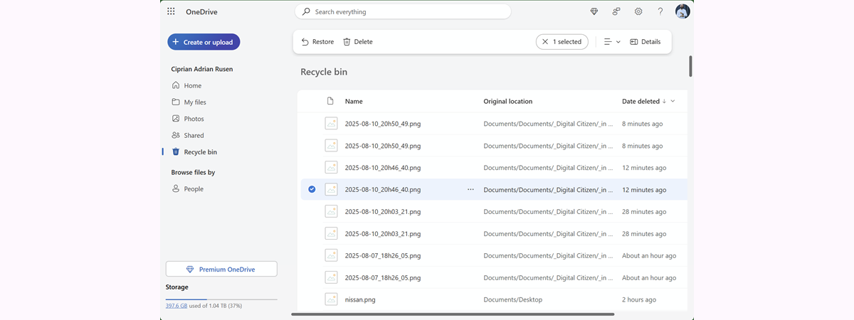 Coșul de reciclare din OneDrive: Cum golești sau recuperezi fișiere șterse