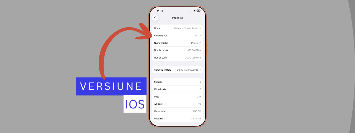 Cum afli ce versiune de iOS folosești? Care este ultima versiune de iOS?