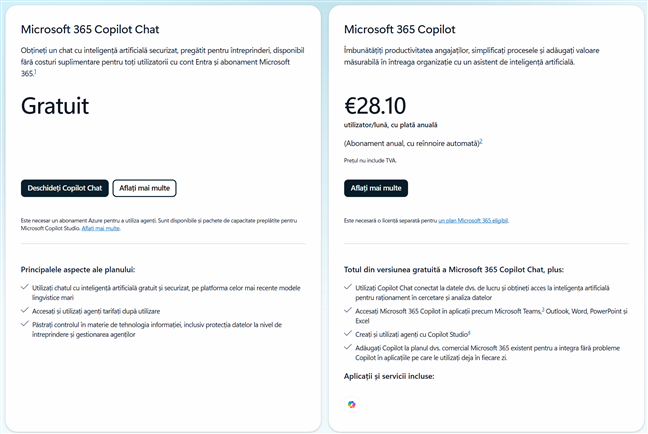 Abonamentul Microsoft 365 Copilot este altceva decÃ¢t aplicaÈ›ia cu acelaÈ™i nume