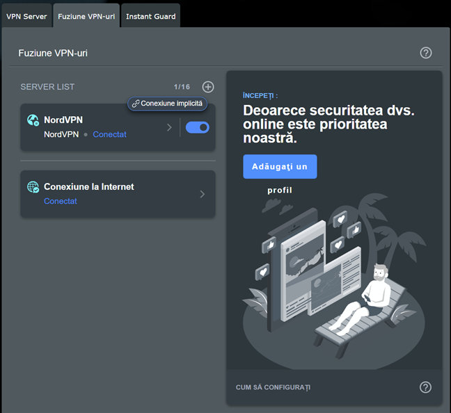 NordVPN este acum adÄugat la Fuziune VPN-uri