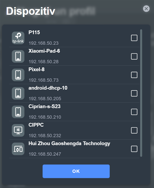 SelecteazÄ dispozitivele pe care vrei sÄ le conectezi la NordVPN