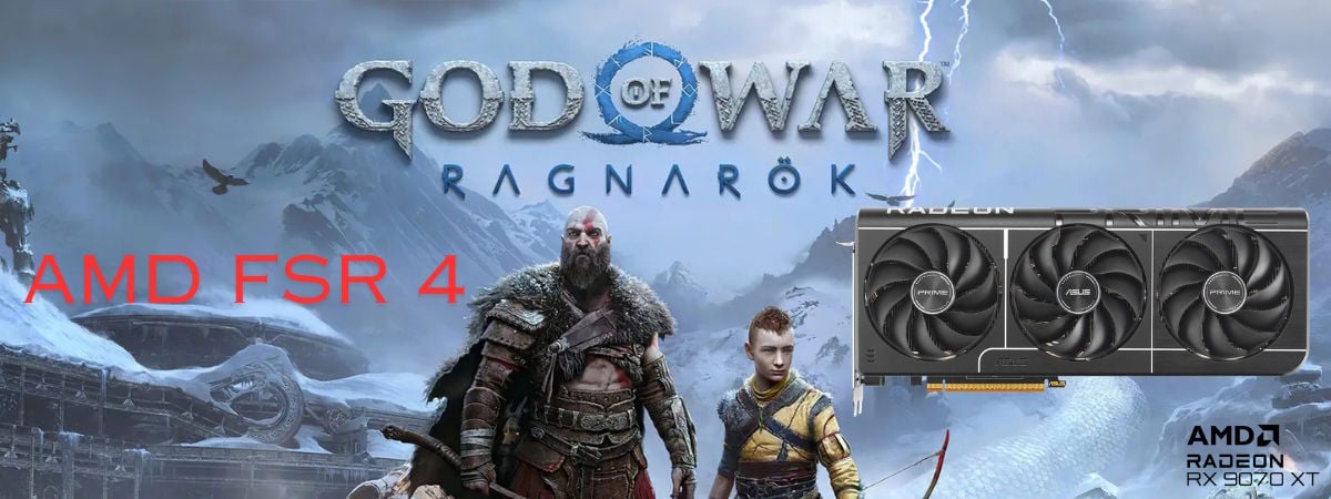 Performanța FSR 4 în God of War Ragnarök cu ASUS PRIME AMD Radeon RX 9070 XT