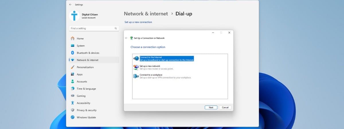 Cum configurezi și folosești conexiunile la internet PPPoE în Windows 11