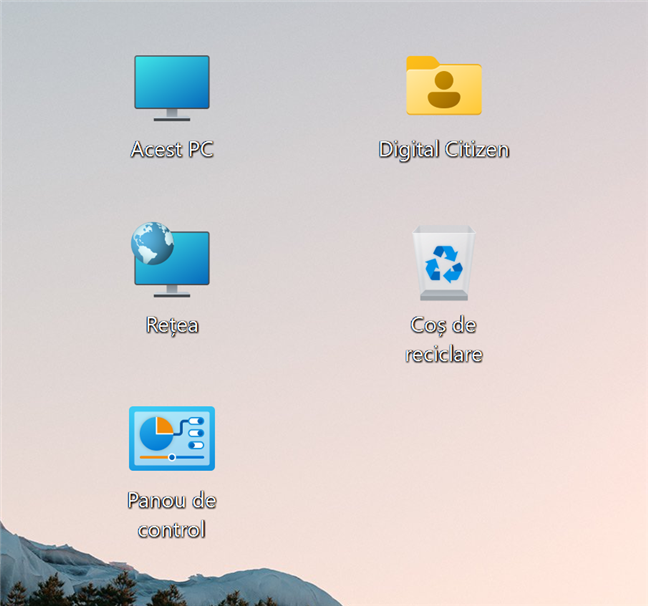 ScurtÄturile de pe desktop în Windows 11