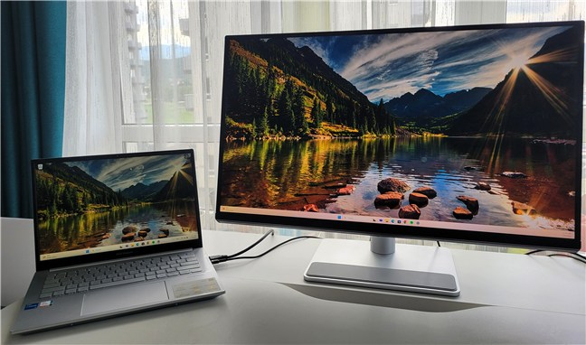 BenQ MA270U în combinaÈie cu un laptop cu Windows