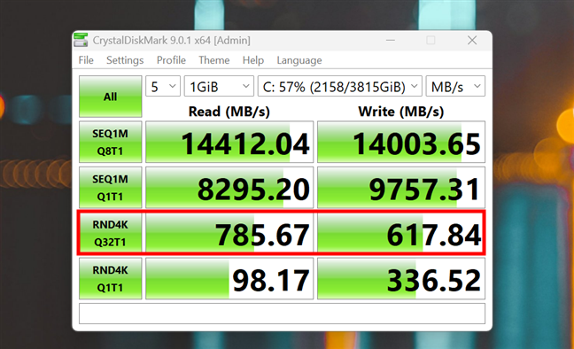 Citire/scriere aleatorie, cu multe cozi de aÈteptare, pentru un SSD PCIe 5.0 rapid