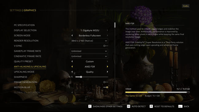 SetÄƒri grafice Ã®n Mafia: The Old Country