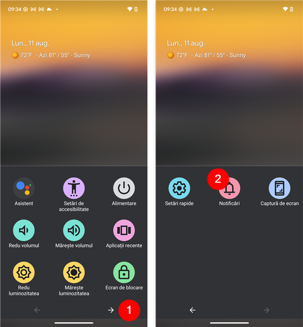 ApasÄ pe NotificÄri în Meniul Accesibilitate