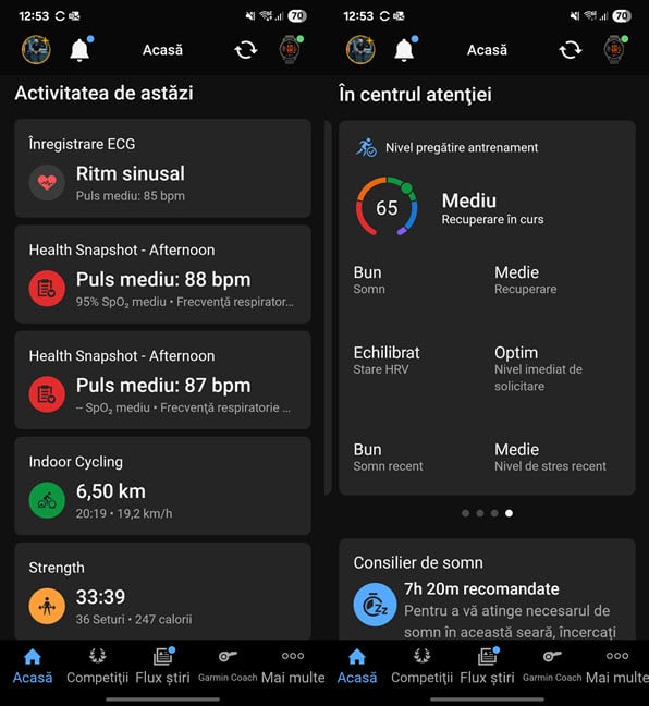 AplicaÈia Connect îÈi oferÄ multe statistici