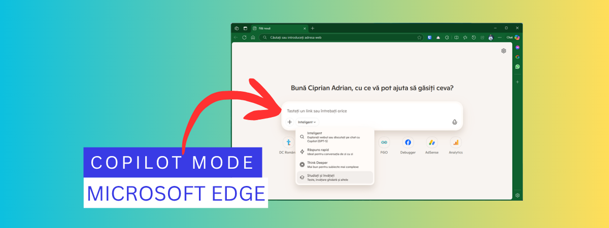 Microsoft intră în hora browserelor cu AI și lansează Copilot Mode în Edge