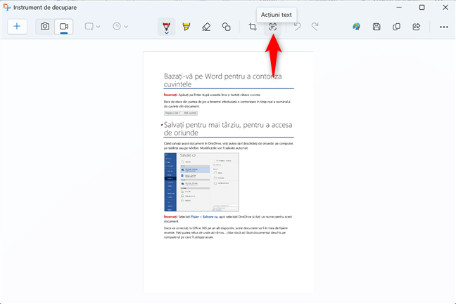 ApasÄ pe butonul AcÈiuni text