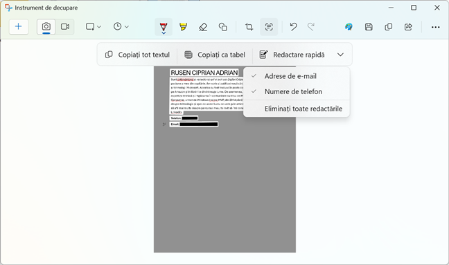PoÈi alege sÄ Ètergi doar anumite informaÈii confidenÈiale