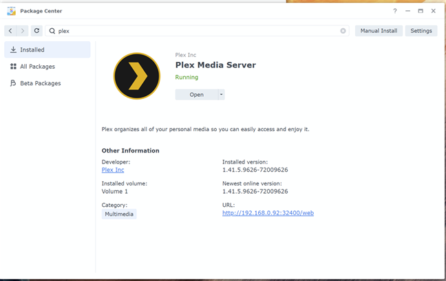 PoÈ›i instala Plex Media Server