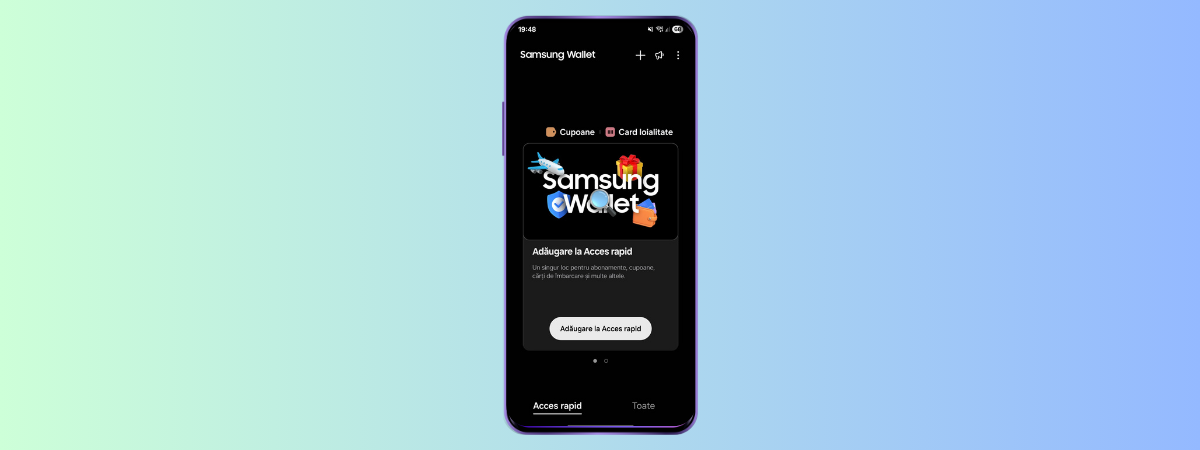 Samsung Wallet se deschide când glisezi în sus? Cum îl oprești?
