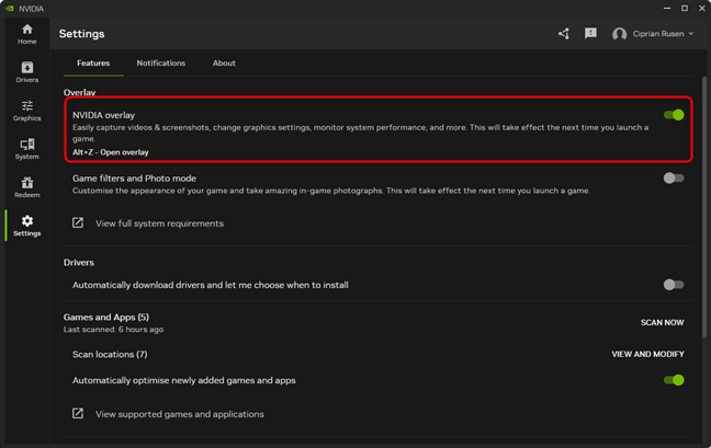 Dezactiveaz&Auml; NVIDIA overlay ca s&Auml; nu mai ai niciodat&Auml; probleme