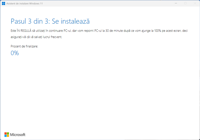 FoloseÈ™te Asistentul de instalare Windows 11