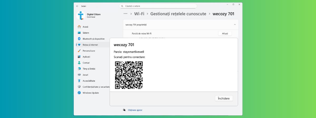 Cum afli parola pentru Wi-Fi în Windows 11