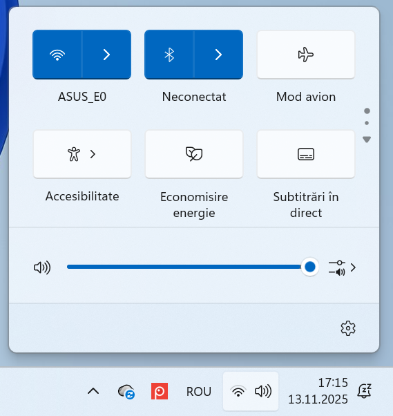 Conecteaz&Auml;-te la Wi-Fi-ul emis de routerul ASUS