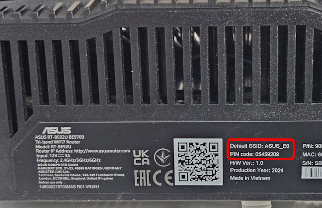 Numele &Egrave;i parola implicite pentru Wi-Fi