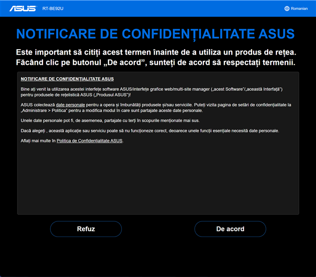 Accept&Auml; termenii de confiden&Egrave;ialitate