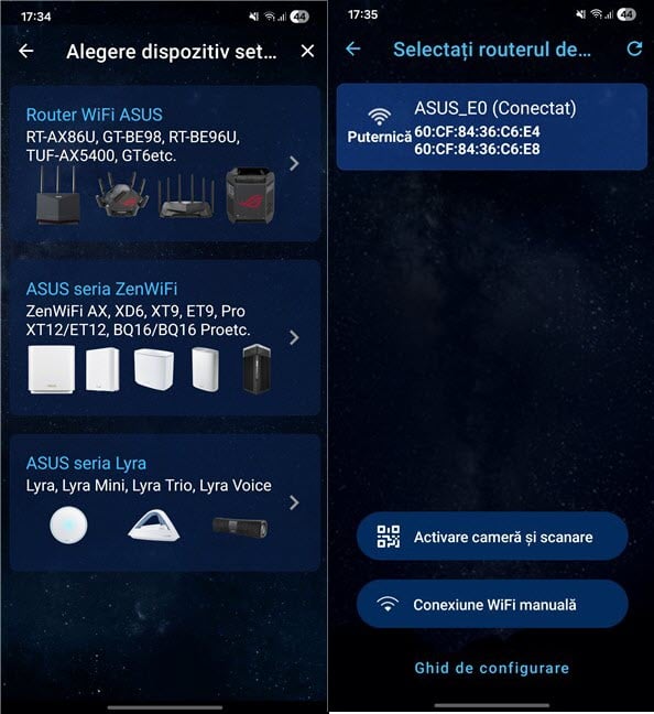 SelecteazÄƒ-È›i routerul ASUS