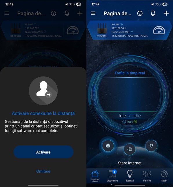 ActiveazÄƒ conexiunea la distanÈ›Äƒ