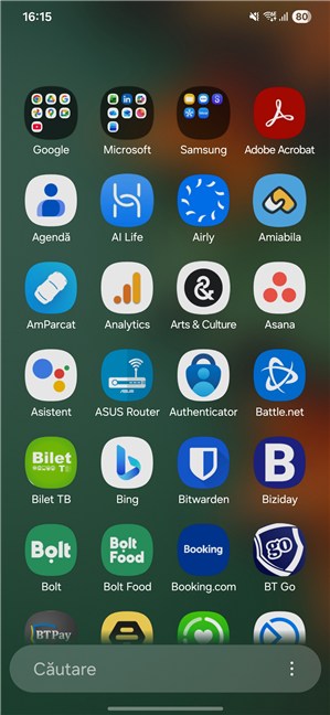 BucurÄ-te de lista de aplicaÈii sortatÄ alfabetic