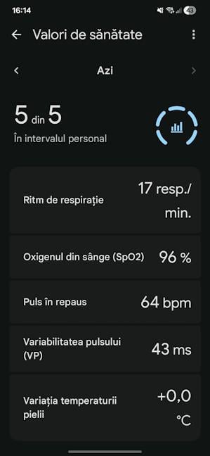 Valorile de s&Auml;n&Auml;tate sunt comunicate diminea&Egrave;a