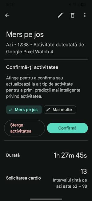 Google Pixel Watch 4 detecteaz&Auml; automat mersul pe jos