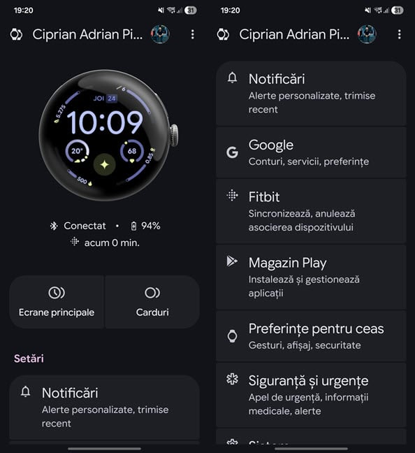 Aplica&Egrave;ia Google Pixel Watch