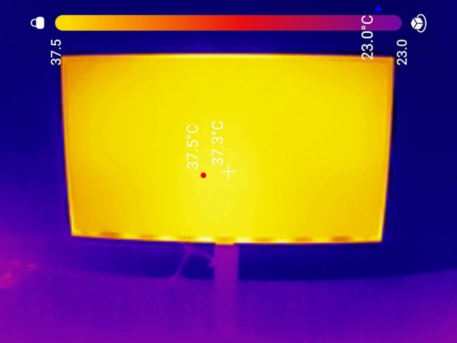 Temperaturile m&Auml;surate pe Samsung Odyssey G6 G60SF