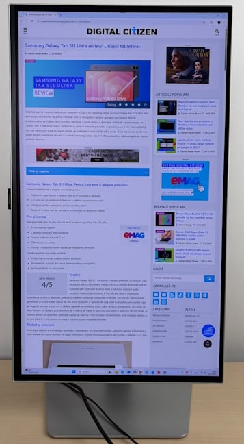 Samsung Odyssey G6 G60SF se poate folosi &Egrave;i vertical