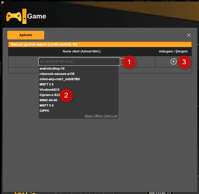 Adaug&Auml; dispozitivele de gaming &Atilde;&reg;n list&Auml;