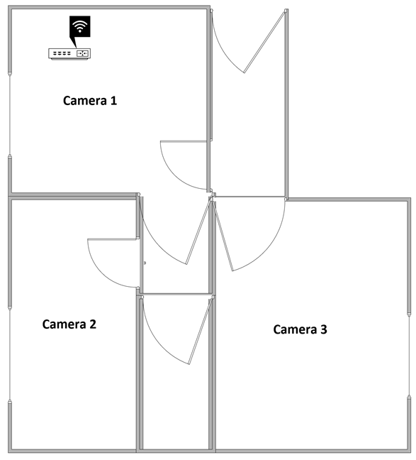 Apartamentul &Atilde;&reg;n care am testat ASUS RT-BE58 Go