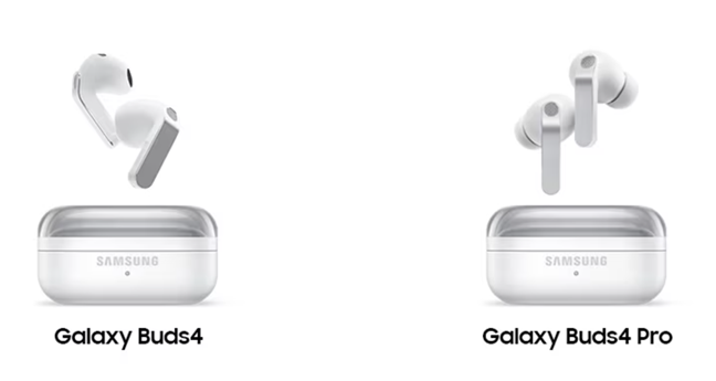 Galaxy Buds4 vs. Buds4 Pro - design