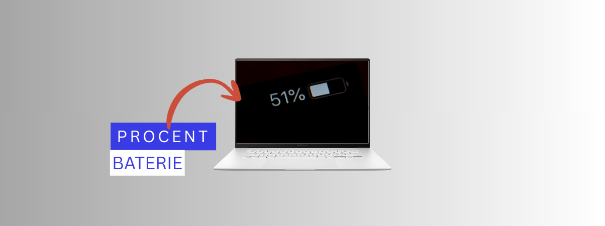 Setează Windows 11 să afișeze procentul bateriei de pe laptop