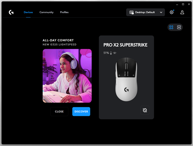 Aplica&Egrave;ia Logitech G Hub