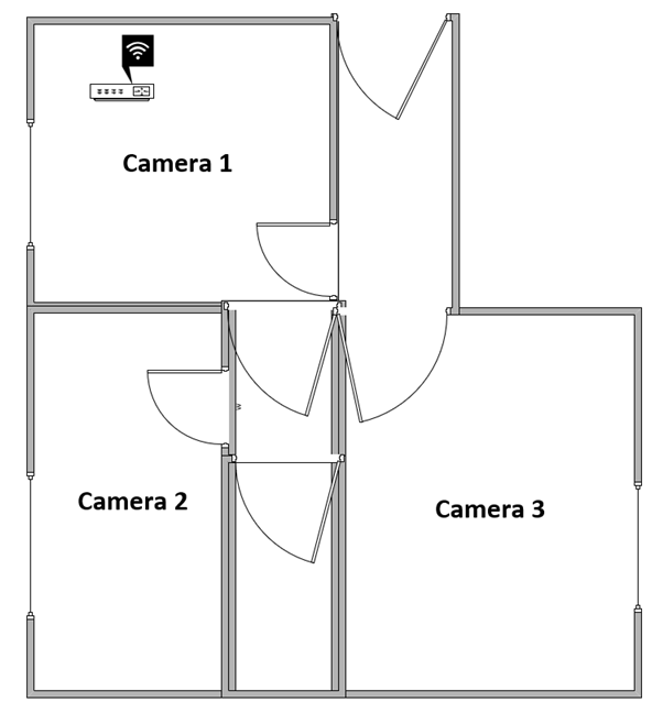 Apartamentul &Atilde;&reg;n care am testat routerul